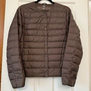 Uniqlo Ultra Light Down Brown Puffer Jacket